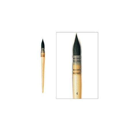 Pinceau aquarelle/lavis Petit Gris pure n°4