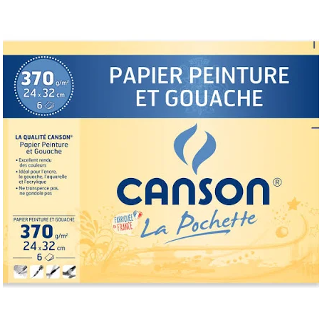 Canson 370g A4 6 feuilles