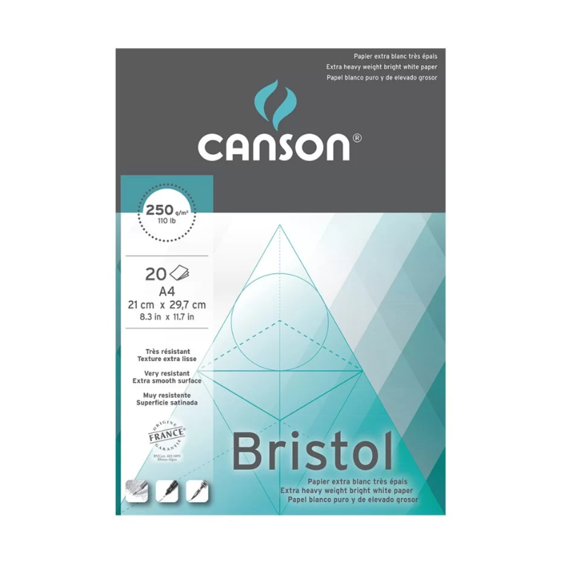 Carnet Canson Bristol A4 250g