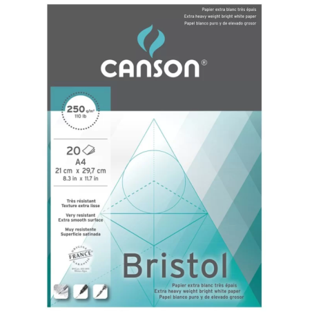 Carnet Canson Bristol A4 250g