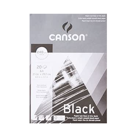 canson a4 black