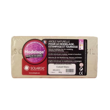 Argile solargil blanche 5kg