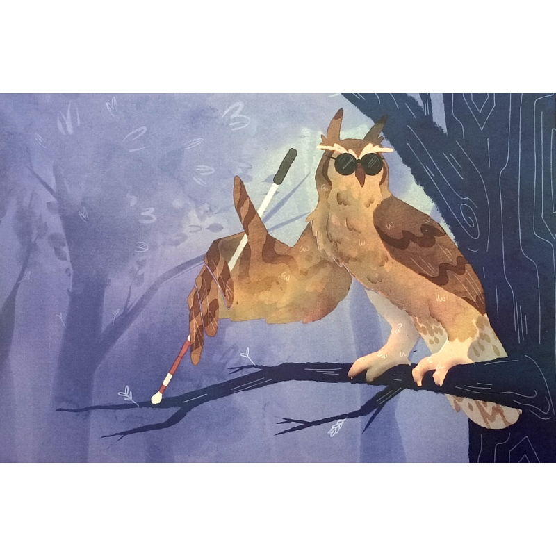 HORS CASES - Postale Hibou
