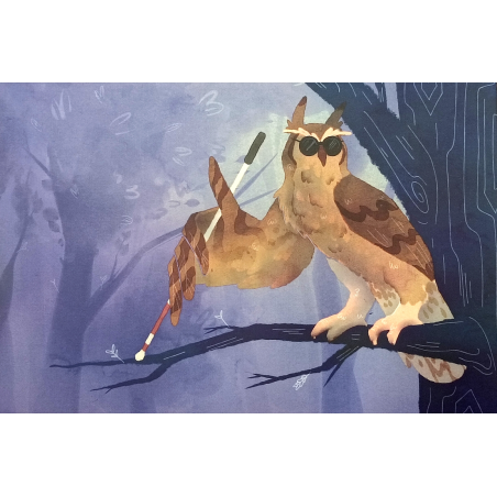 HORS CASES - Postale Hibou